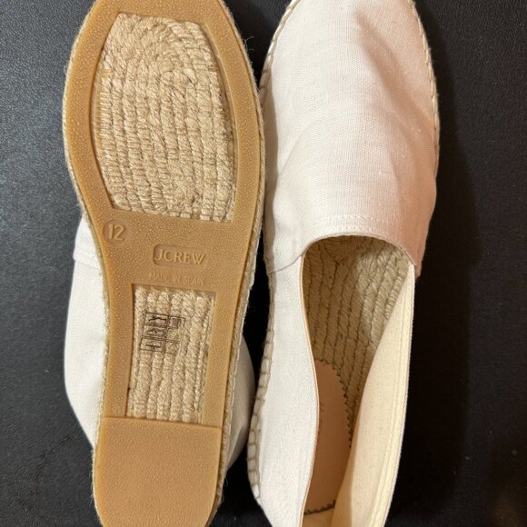 Brand New J. Crew Espadrille Flats in Linen - Picture 3 of 5